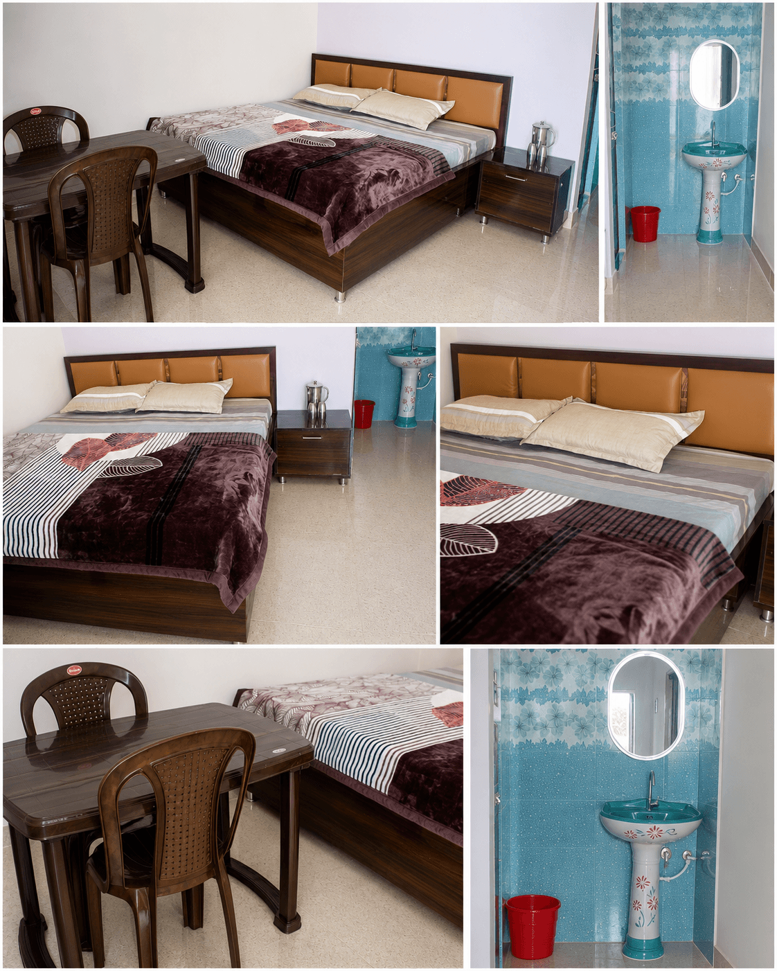 Standard Room attached bathroom at Himgiri Home Stay